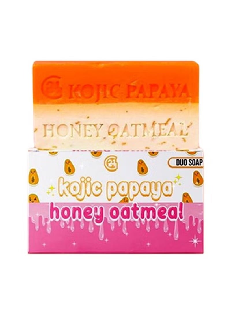 G21 Kojic Papaya Honey Oatmeal DUO Soap Golden Dust Kojic Soap Whitening Soap